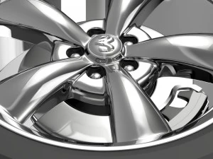 mopar dodge challenger wheel 3D Model