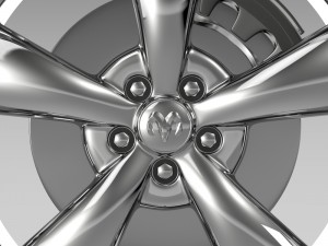 mopar dodge challenger wheel Modelo 3D