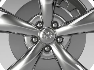 mopar dodge challenger wheel 3D Model