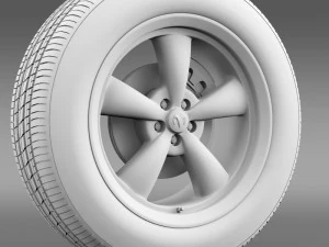 mopar dodge challenger wheel 3D Model