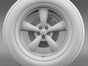 mopar dodge challenger wheel 3D Model