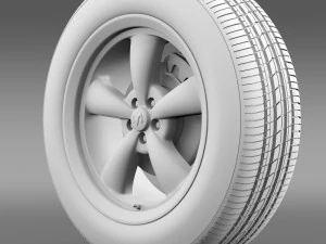 mopar dodge challenger wheel 3D Model