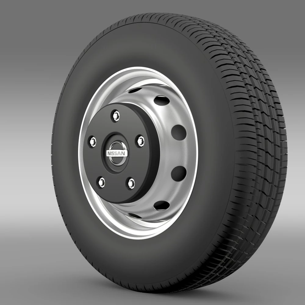 nissan cabstar wheel 3D Model .c4d .max .obj .3ds .fbx .stl .blend 