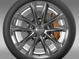nissan fuga hybrid wheel 2015 3D मॉडल