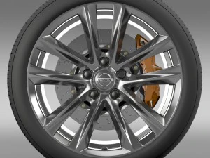 nissan fuga hybrid wheel 2015 3D Model