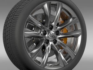 nissan fuga hybrid wheel 2015 3D मॉडल