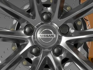 nissan fuga hybrid wheel 2015 3D Model