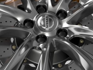 nissan fuga hybrid wheel 2015 3D मॉडल