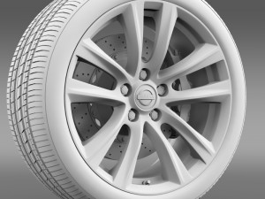 nissan fuga hybrid wheel 2015 3D मॉडल