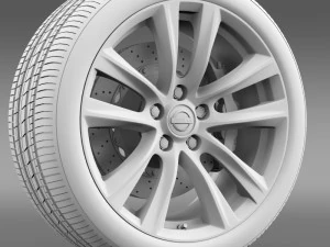 nissan fuga hybrid wheel 2015 3D Model