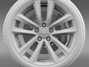 nissan fuga hybrid wheel 2015 3D Model