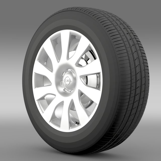 opel vivaro van wheel 2015 3D Модель .c4d .max .obj .3ds .fbx .stl .blend 