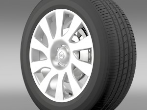 opel vivaro van wheel 2015 3D Модель