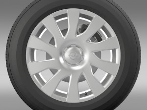 opel vivaro van wheel 2015 3D Модель