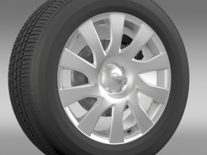 opel vivaro van wheel 2015 3D Модель