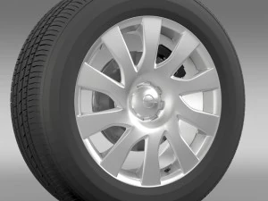 opel vivaro van wheel 2015 3D Model