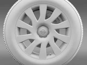 opel vivaro van wheel 2015 3D Model