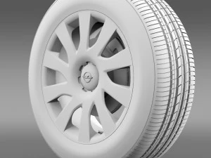opel vivaro van wheel 2015 3D Model