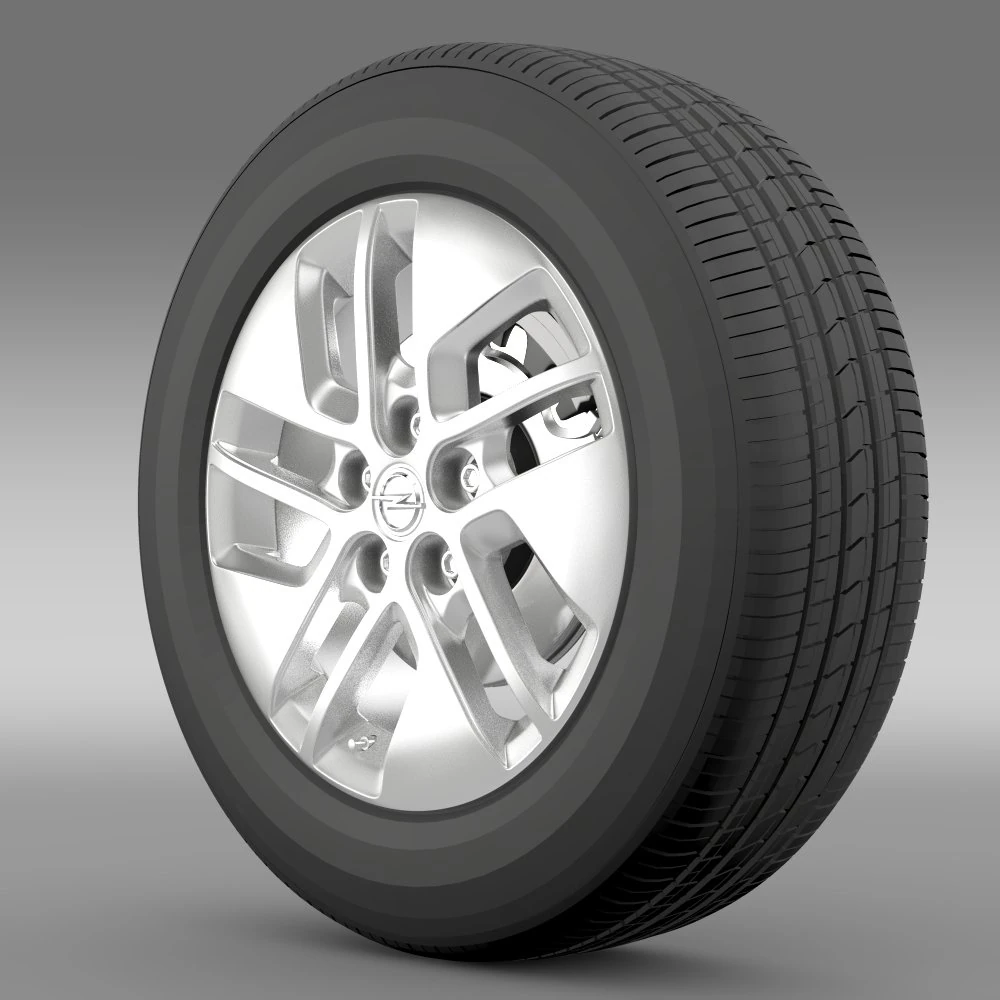 opel vivaro wheel 2015 3D Model .c4d .max .obj .3ds .fbx .stl .blend 