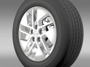 roda opel vivaro 2015 Modelo 3D