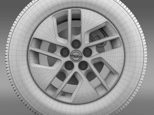 opel vivaro wheel 2015 3D Model
