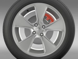 renault logan2 wheel 3D Model