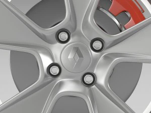 renault logan2 wheel 3D Model