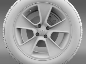 renault logan2 wheel 3D Model