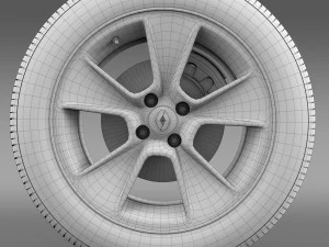 renault logan2 wheel 3D Model