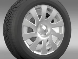 renault trafic bestelwagenwiel 2015 3D Model