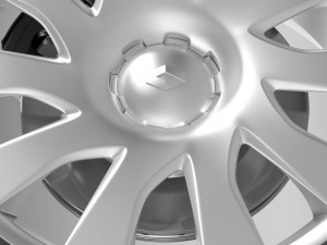 renault trafic van wheel 2015 Model 3D
