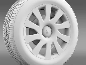 renault trafic bestelwagenwiel 2015 3D Model
