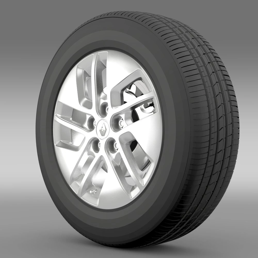 renault trafic wheel 2015 3D Model .c4d .max .obj .3ds .fbx .stl .blend 