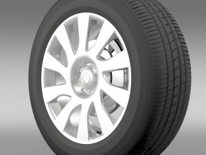 vauxhall vivaro van wheel 2015 3D Модель