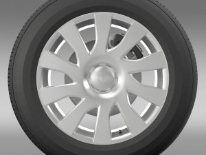 vauxhall vivaro van wheel 2015 3D Model
