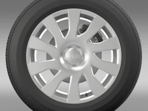 vauxhall vivaro van wheel 2015 3D Model