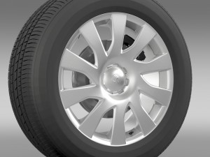 vauxhall vivaro van wheel 2015 3D Model