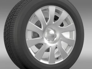 vauxhall vivaro van wheel 2015 3D Model