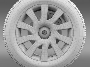 vauxhall vivaro van wheel 2015 3D Model
