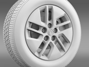 vauxhall vivaro wheel 2015 Modèle 3D