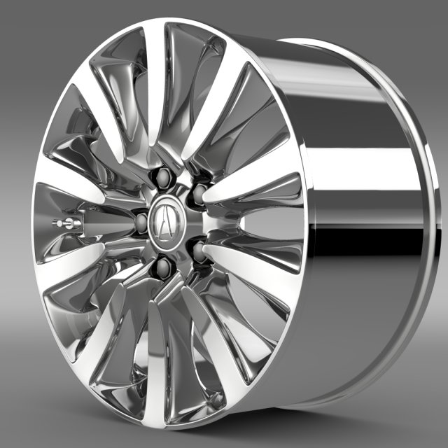 acura rlx sport rim 3D Model .c4d .max .obj .3ds .fbx .stl .blend 