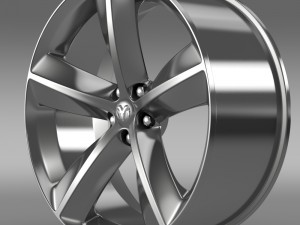 dodge challenger srt8 rim 3D Model