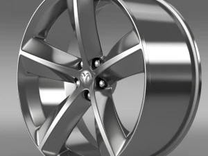 dodge challenger srt8 rim 3D Model