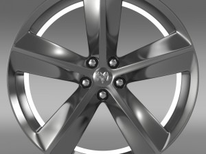 dodge challenger srt8 rim 3D Model