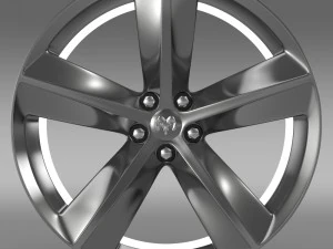 dodge challenger srt8 rim 3D Model