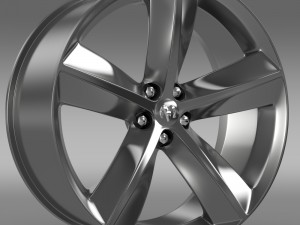 dodge challenger srt8 rim 3D Model