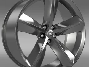 dodge challenger srt8 rim 3D Model