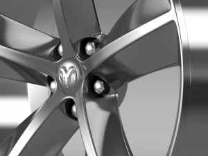dodge challenger srt8 rim 3D Model