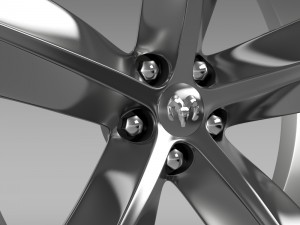 dodge challenger srt8 rim 3D Model