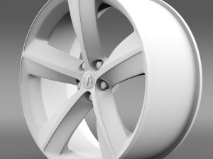 dodge challenger srt8 rim 3D Model